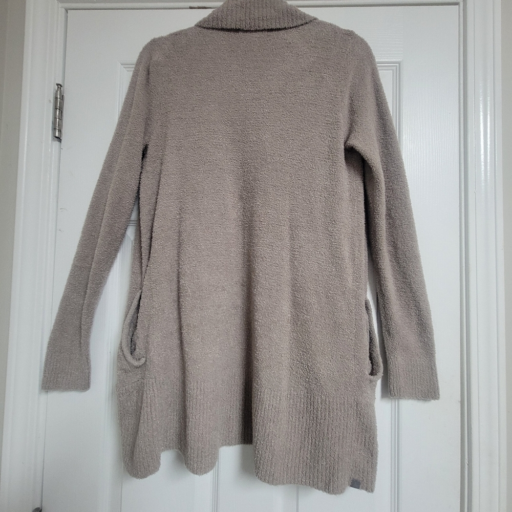 Barefoot Dreams Cozy Chic Lite Circle Cardi In Taupe Size Medium. - Picture 9 of 14
